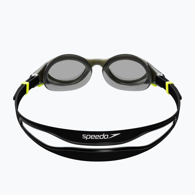 Okulary do pływania Speedo Biofuse 2.0 Polarised dark olive green/hyper/ polarised smoke/black 4