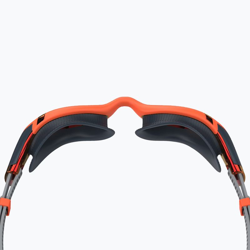 Okulary do pływania Speedo Biofuse 2.0 Mirror amber wave/steel/crimson mirror 3