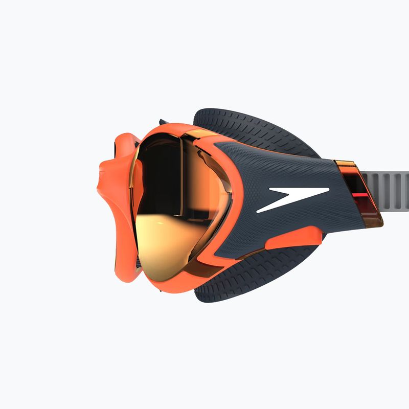 Okulary do pływania Speedo Biofuse 2.0 Mirror amber wave/steel/crimson mirror 4