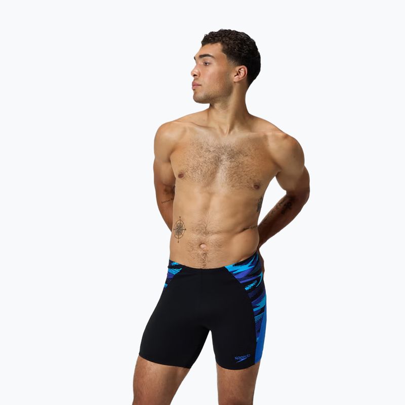 Jammery pływackie męskie Speedo Endurance+ Max Splice Jammer black/cobalt pop 3