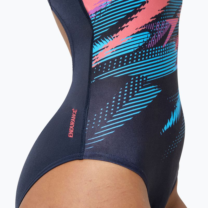 Strój pływacki jednoczęściowy damski Speedo Digital Printed Medalist zoom boom/true navy 7