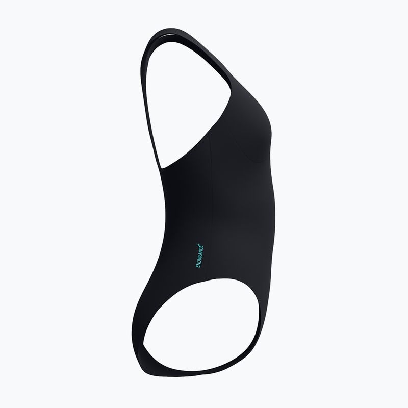 Strój pływacki jednoczęściwoy damski Speedo Racer Zip with Built in Swim Bra anthracite anthracite 4