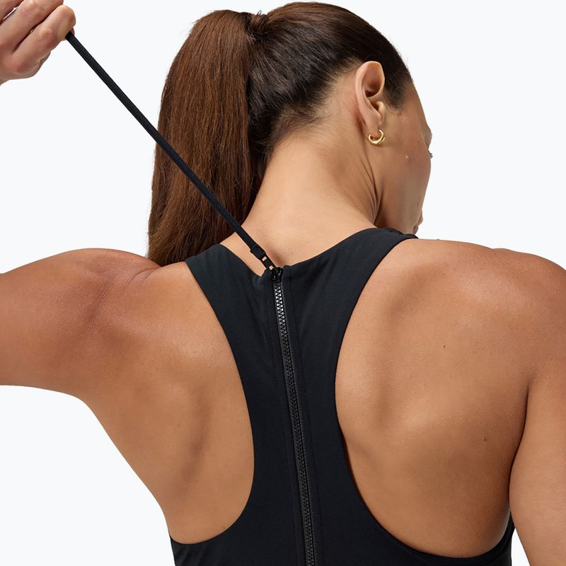 Strój pływacki jednoczęściwoy damski Speedo Racer Zip with Built in Swim Bra anthracite anthracite 9