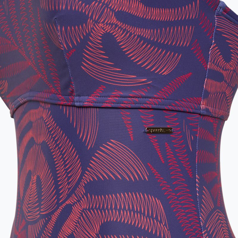 Strój pływacki jednoczęściowy damski Speedo Shaping Printed Asymmetric hapuna blue 3