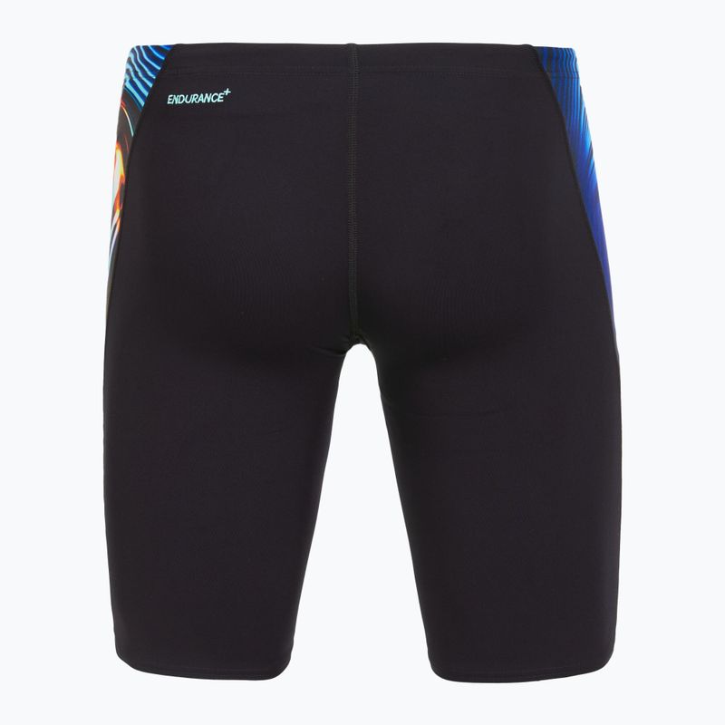 Jammery pływackie męskie Speedo Placement Digital V-Cut Jammer lava blur/speedo black 6