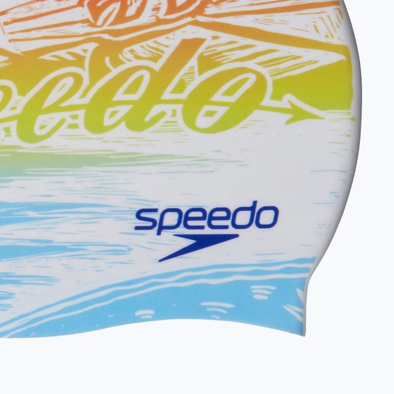 Czepek pływacki Speedo Printed Silicone volcanic orange speedo sunset 5