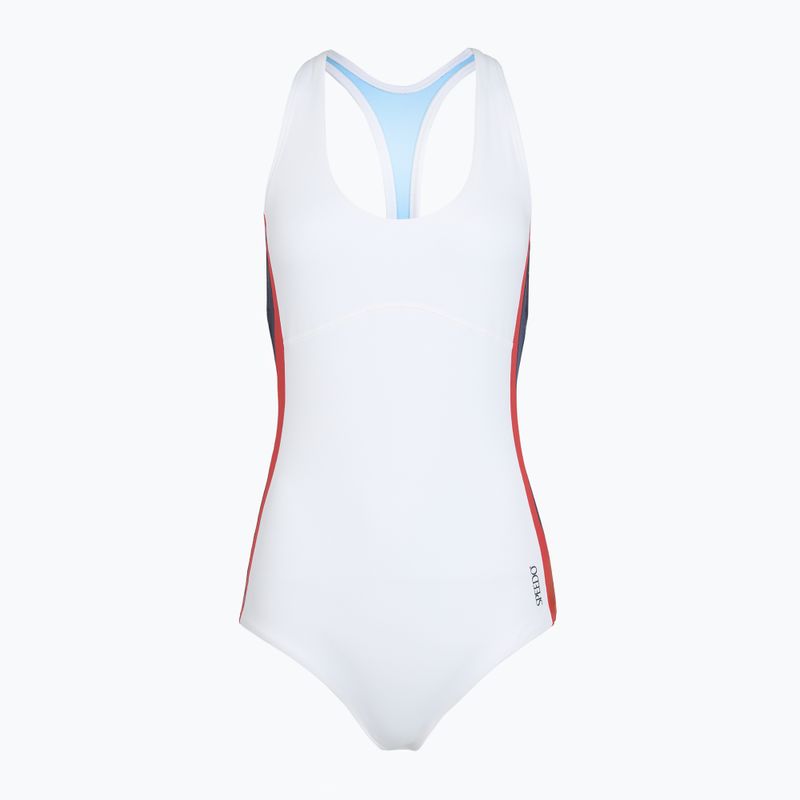 Strój pływacki jednoczęśćiowy damski Speedo Jetstream Boyleg bright white