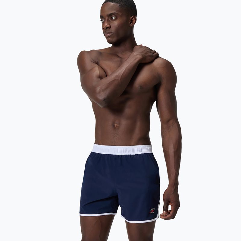 Szorty kąpielowe męskie Speedo Jetstream Retro Logo Volley 16" peacoat 4
