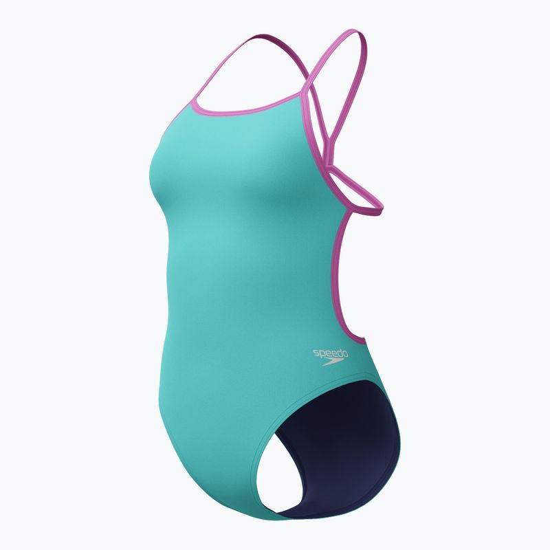 Strój pływacki jednoczęściowy damski Speedo Solid Vback arctic glass 4