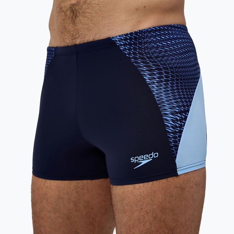 Bokserki pływackie męskie Speedo Endurance+ MAX Splice Aquashort navy/sugar blue 5