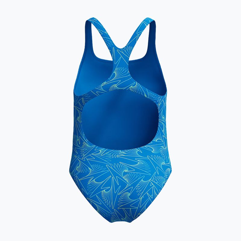 Strój pływacki jednoczęściowy dziecięcy Speedo HyperBoom Allover Medalist lagoon blue/celeste 2