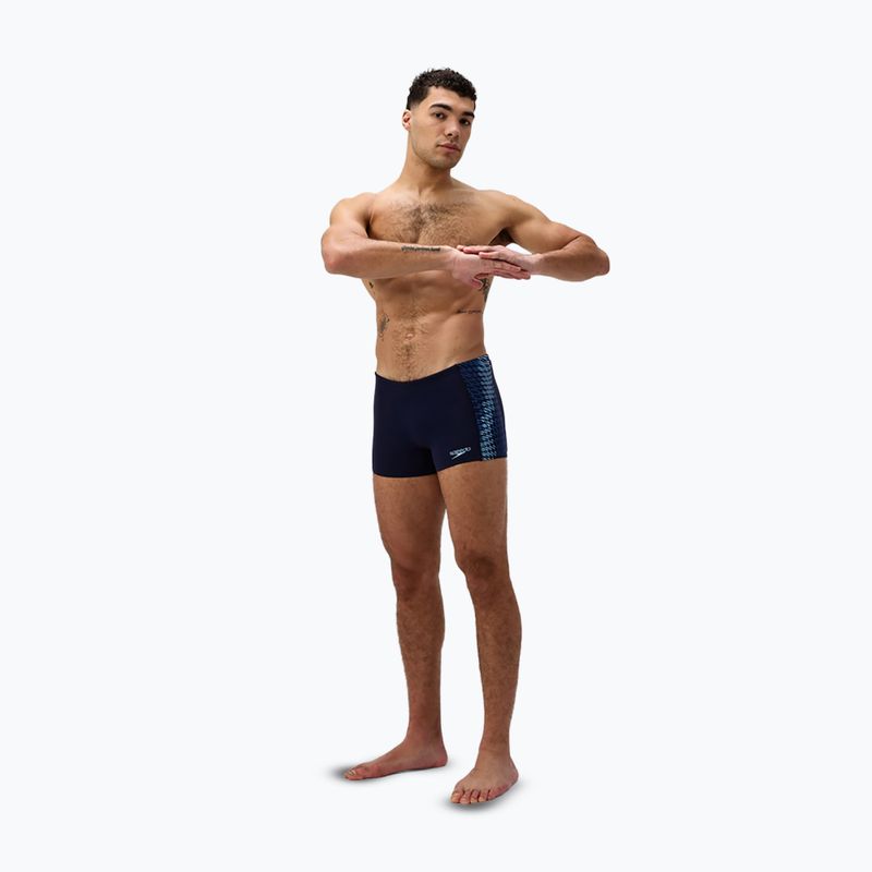 Bokserki pływackie męskie Speedo Endurance+ Tech Panel Aquashort navy/sugar blue 2