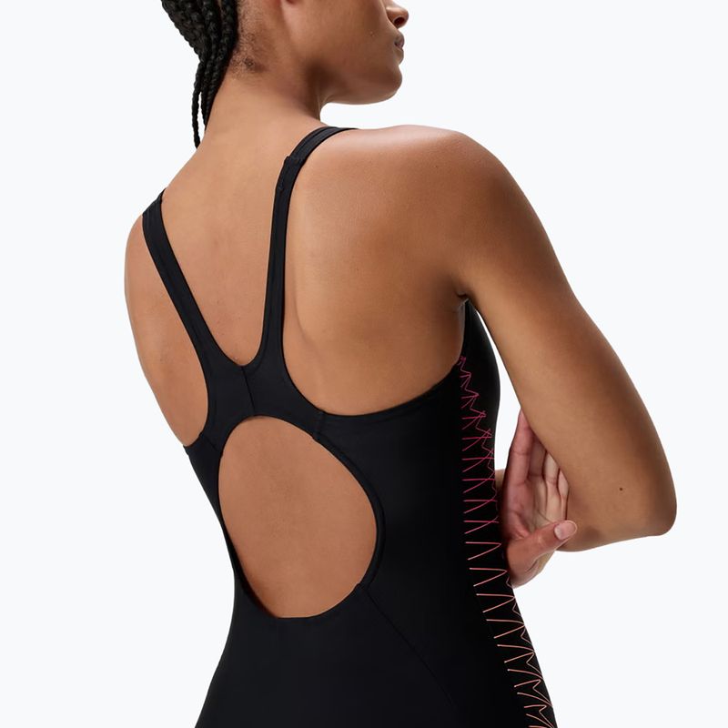 Strój pływacki jednoczęściowy damski Speedo Placement Muscleback anthracite 5