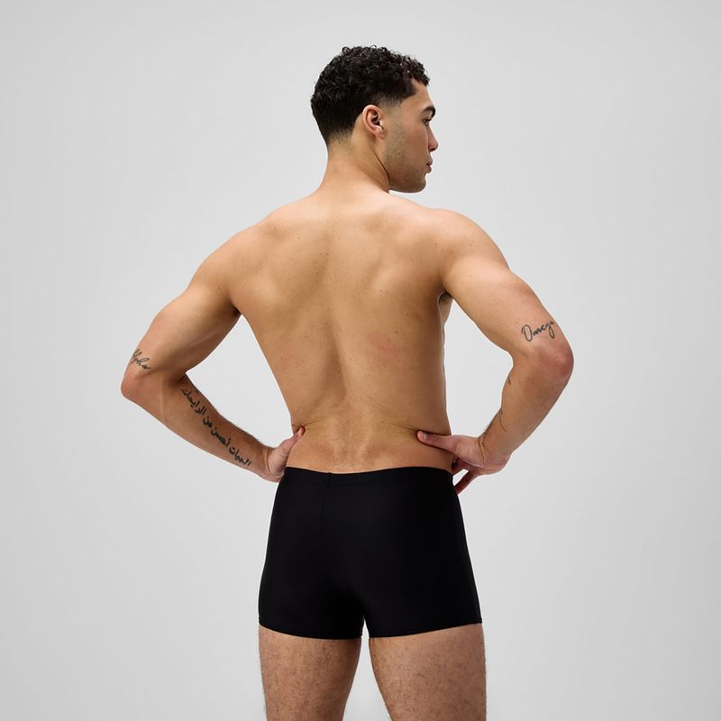 Bokserki pływackie męskie Speedo Medley Logo Aquashort black/neon coral 3