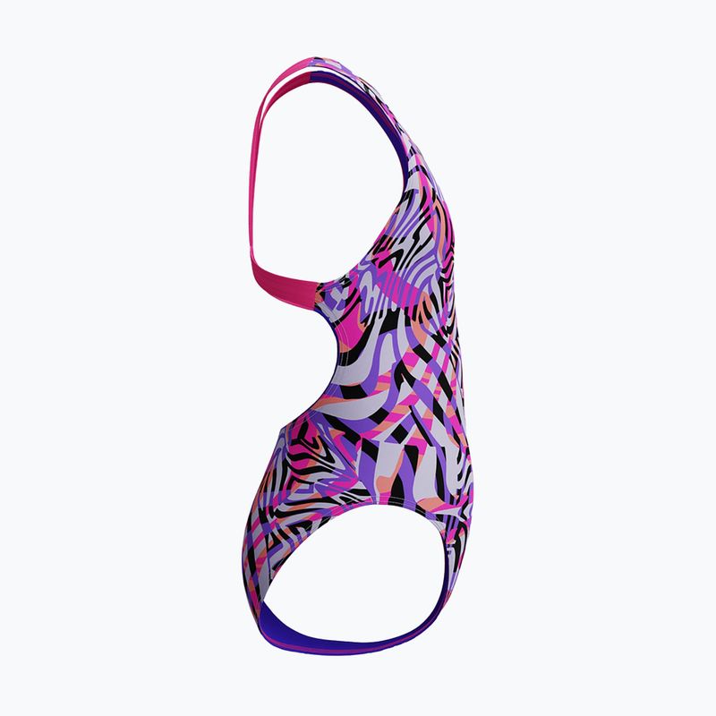 Strój pływacki jednoczęściowy dziecięcy Speedo Digital Allover Leaderback flare pink 4