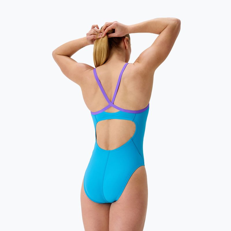 Strój pływacki jednoczęściowy damski Speedo FL Solid Flyback 2.0 picton blue/indigo glow 2