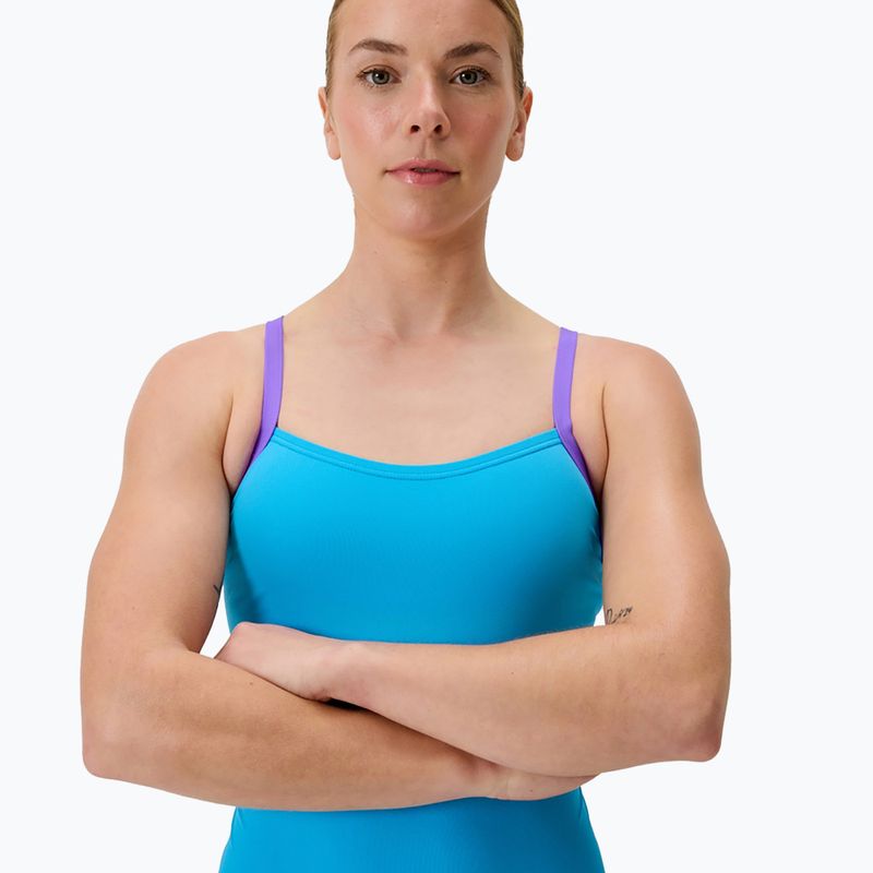 Strój pływacki jednoczęściowy damski Speedo FL Solid Flyback 2.0 picton blue/indigo glow 4