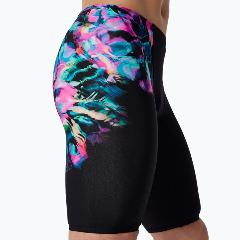 Jammery pływackie męskie Speedo Placement Aquashort glitchy garden/black 5