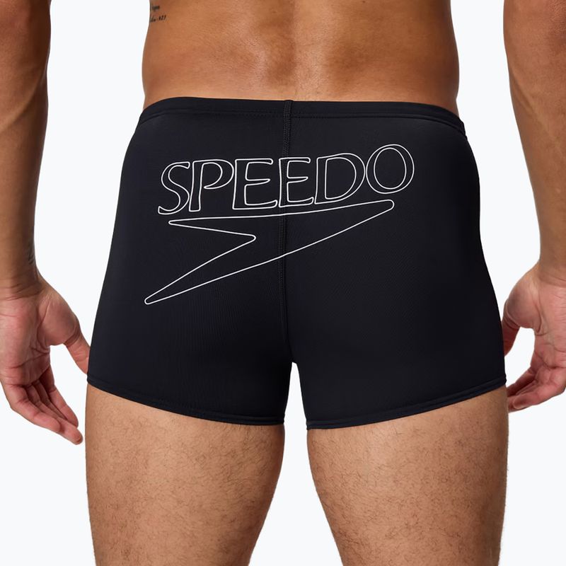 Bokserki pływackie męskie Speedo Endurance+ Logo Aquashort anthracite 5