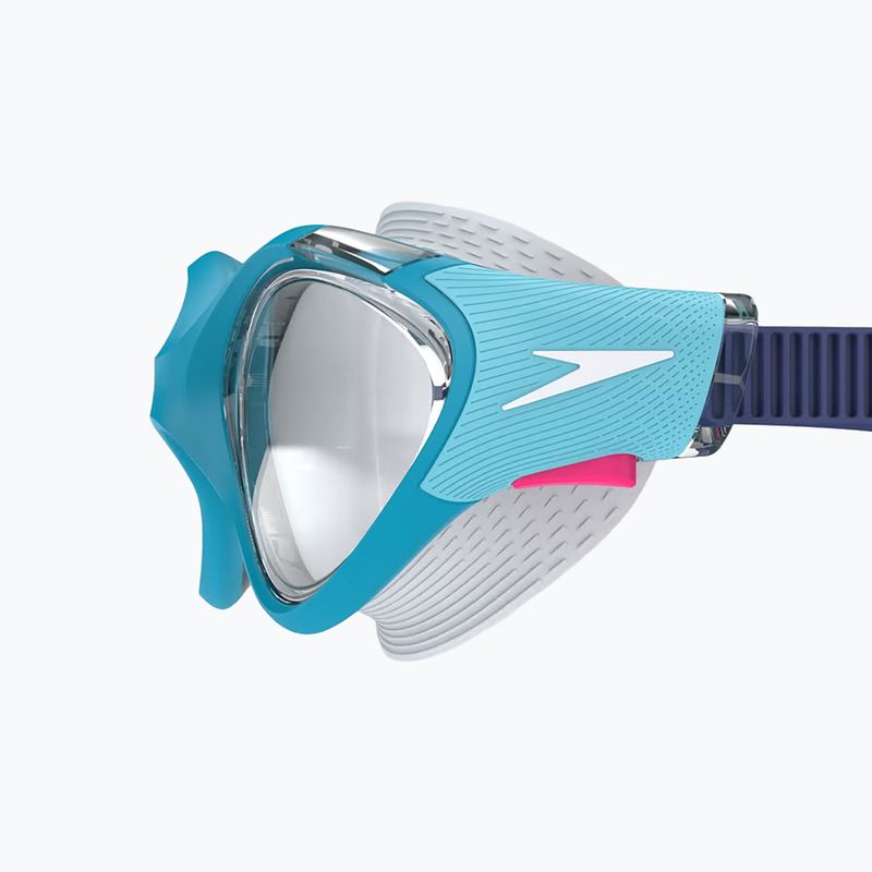 Okulary do pływania damskie Speedo Biofuse 2.0 mayan blue/clear 3