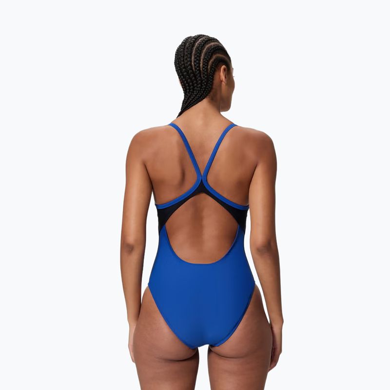 Strój pływacki jednoczęściowy damski Speedo Solid Racerback zaffre blue/anthracite 5