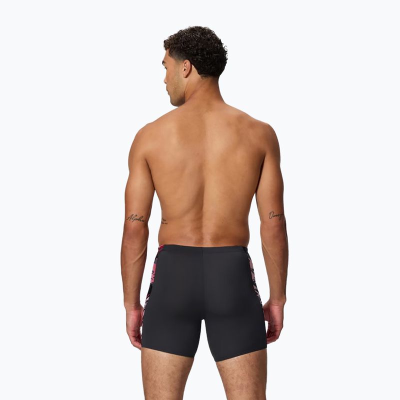 Jammery pływackie męskie Speedo Hyper Boom Splice Mid anthracite/high risk red 2