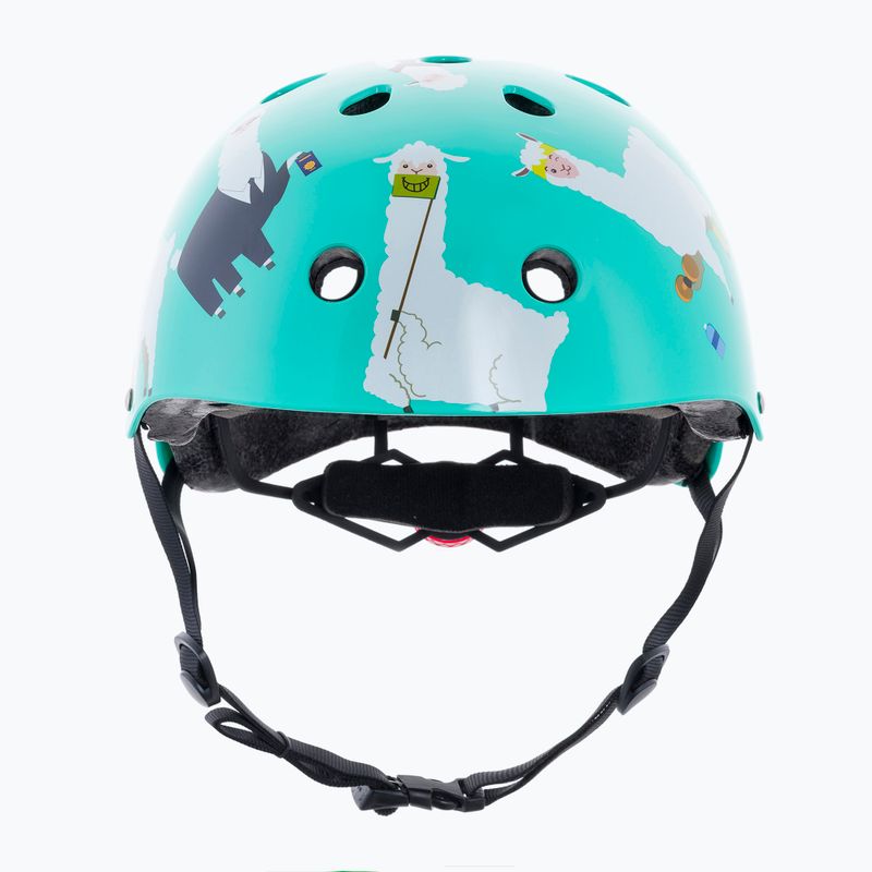 Kask rowerowy dziecięcy Hornit Llama turquoise/white 2
