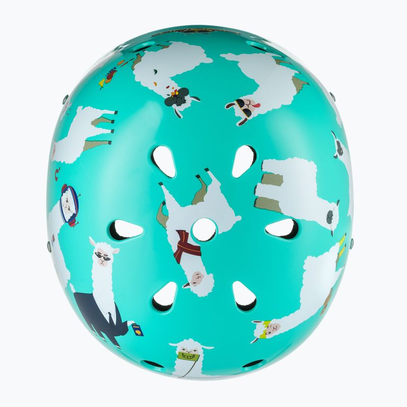 Kask rowerowy dziecięcy Hornit Llama turquoise/white 6