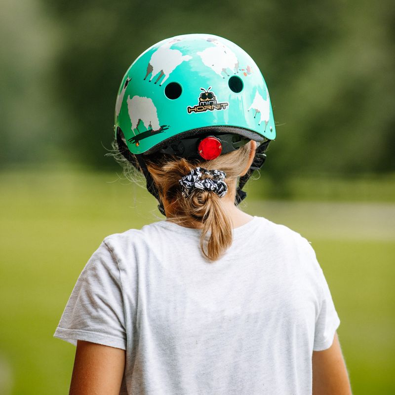 Kask rowerowy dziecięcy Hornit Llama turquoise/white 13