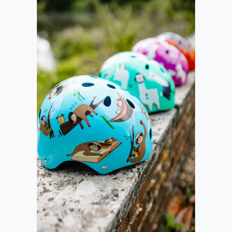 Kask rowerowy dziecięcy Hornit Sloth blue/brown 8