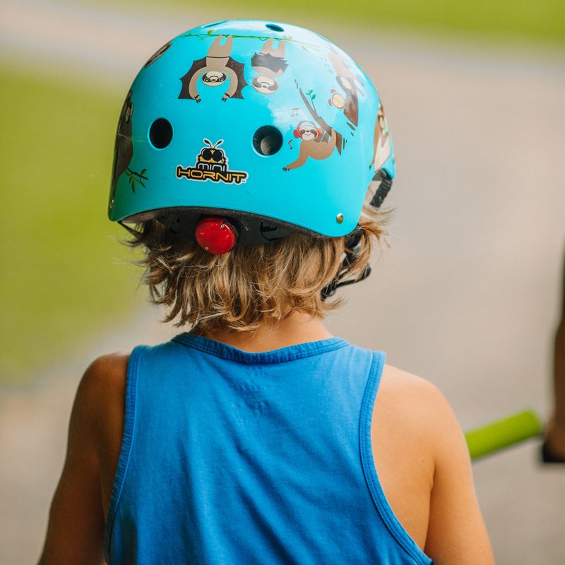 Kask rowerowy dziecięcy Hornit Sloth blue/brown 13