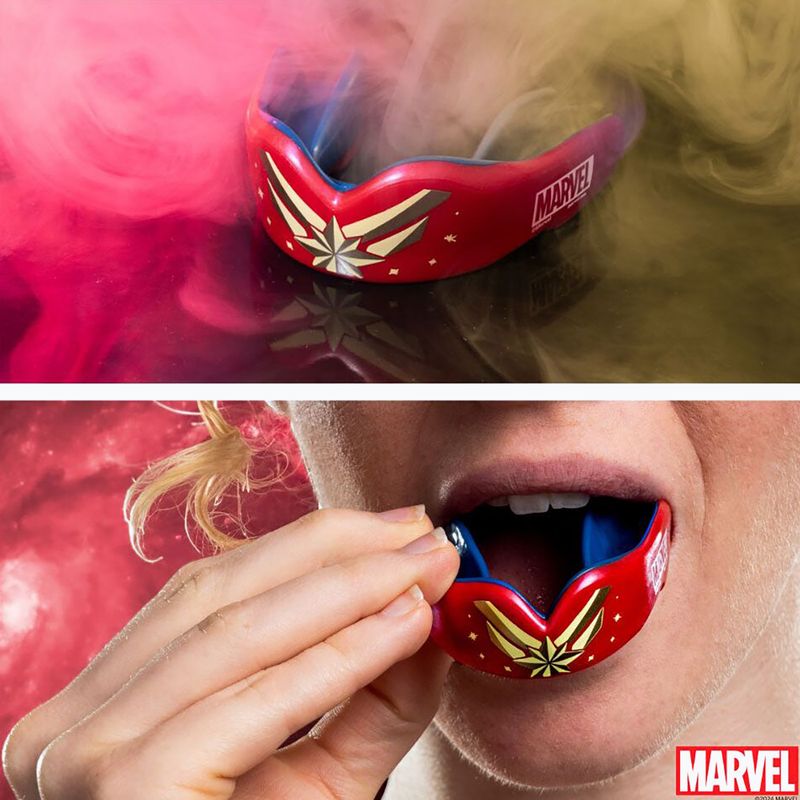 Ochraniacz szczęki SAFEJAWZ Marvel Captain Marvel czerwony 5