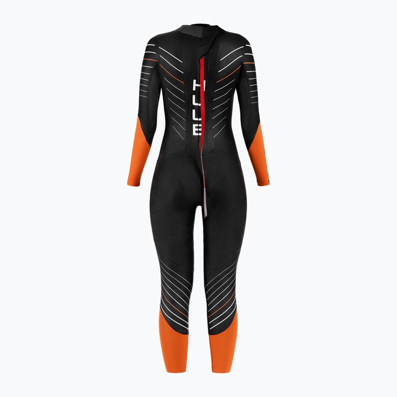 Pianka triathlonowa damska HUUB Araya 2:4 mm black/orange 2