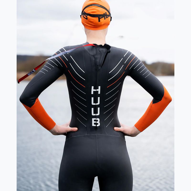 Pianka triathlonowa damska HUUB Araya 2:4 mm black/orange 12