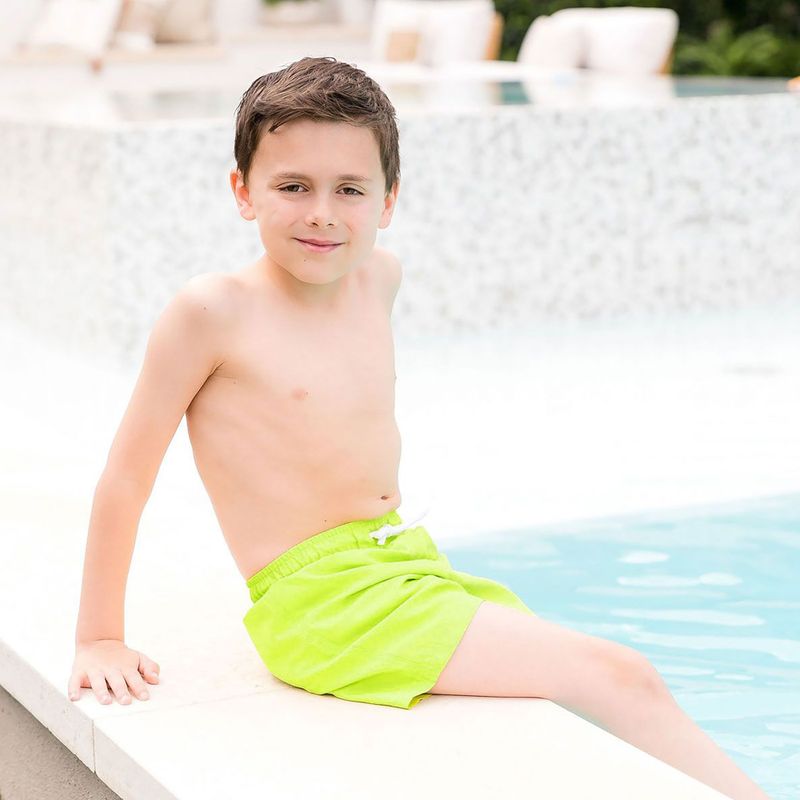 Szorty kąpielowe dziecięce Splash About Plain Shorts lime 4
