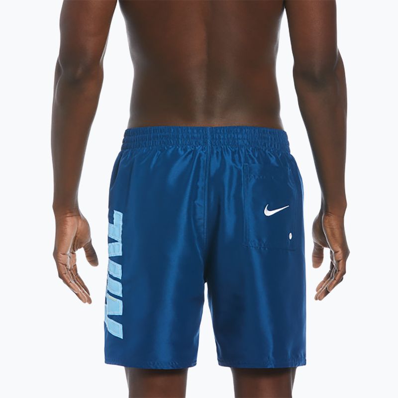 Szorty kąpielowe męskie Nike Big Block 7" Volley court blue 2