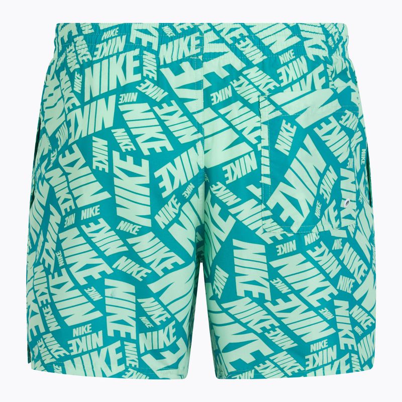Szorty kąpielowe męskie Nike Tossed 5" Volley vapor green 9