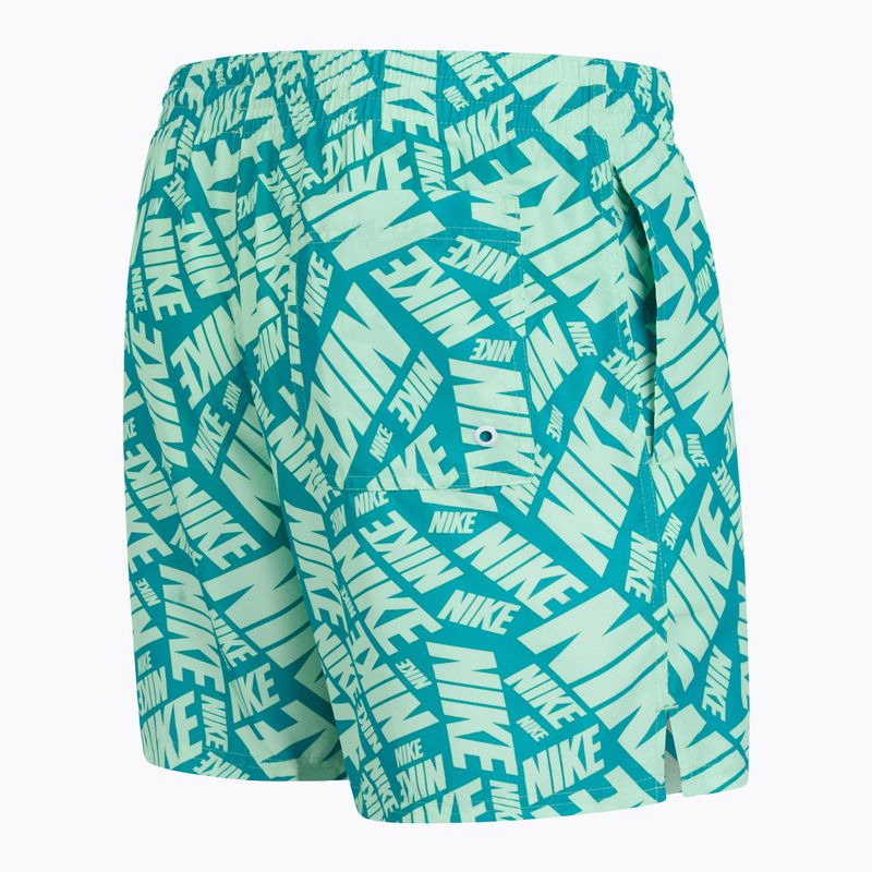 Szorty kąpielowe męskie Nike Tossed 5" Volley vapor green 10