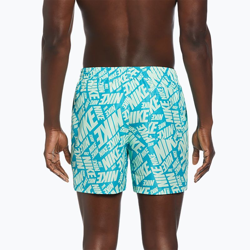Szorty kąpielowe męskie Nike Tossed 5" Volley vapor green 2