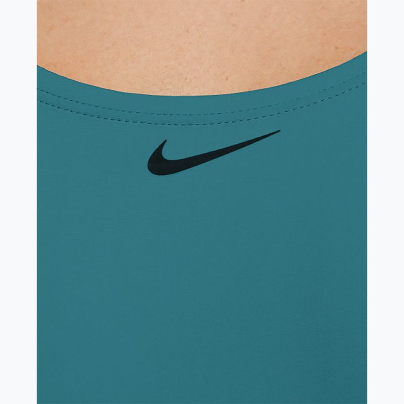 Strój pływacki jednoczęściowy damski Nike Logo Tape Fastback dusty cactus 6