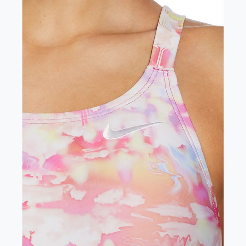Strój pływacki jednoczęściowy damski Nike Hydrastrong Multi Print Fastback warm multi 7