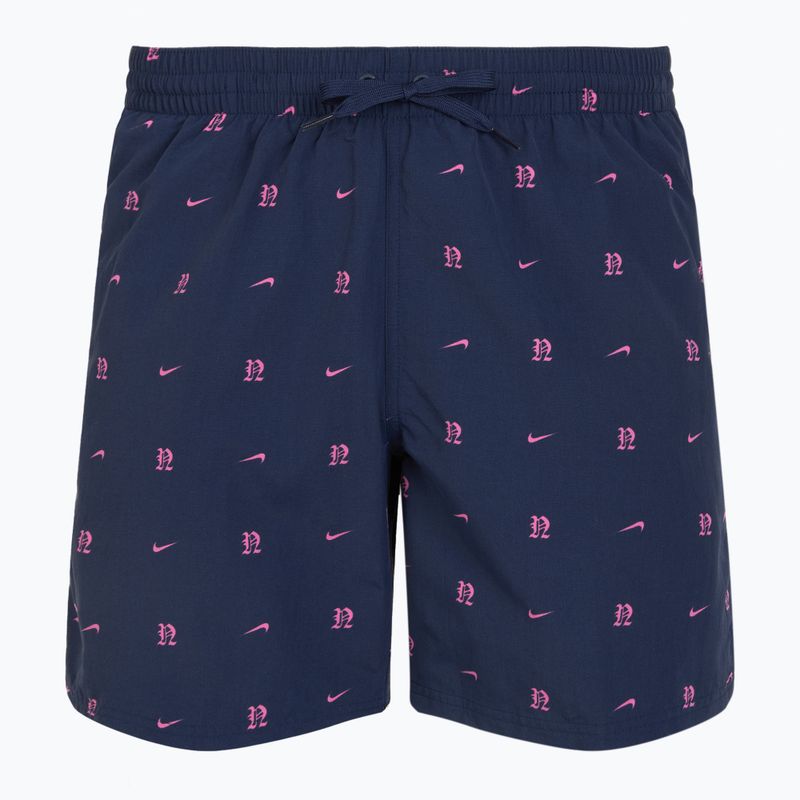 Szorty kąpielowe męskie Nike Luxe Letter 7" Volley midnight navy 5