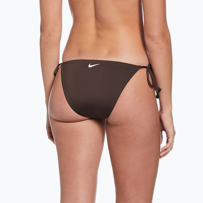 Dół od stroju pływackiego Nike Essential Tie String Bikini baroque brown 6