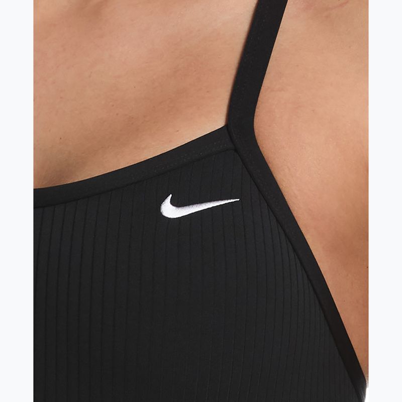 Strój pływacki jednoczęściowy damski Nike Solid Racerback black 4