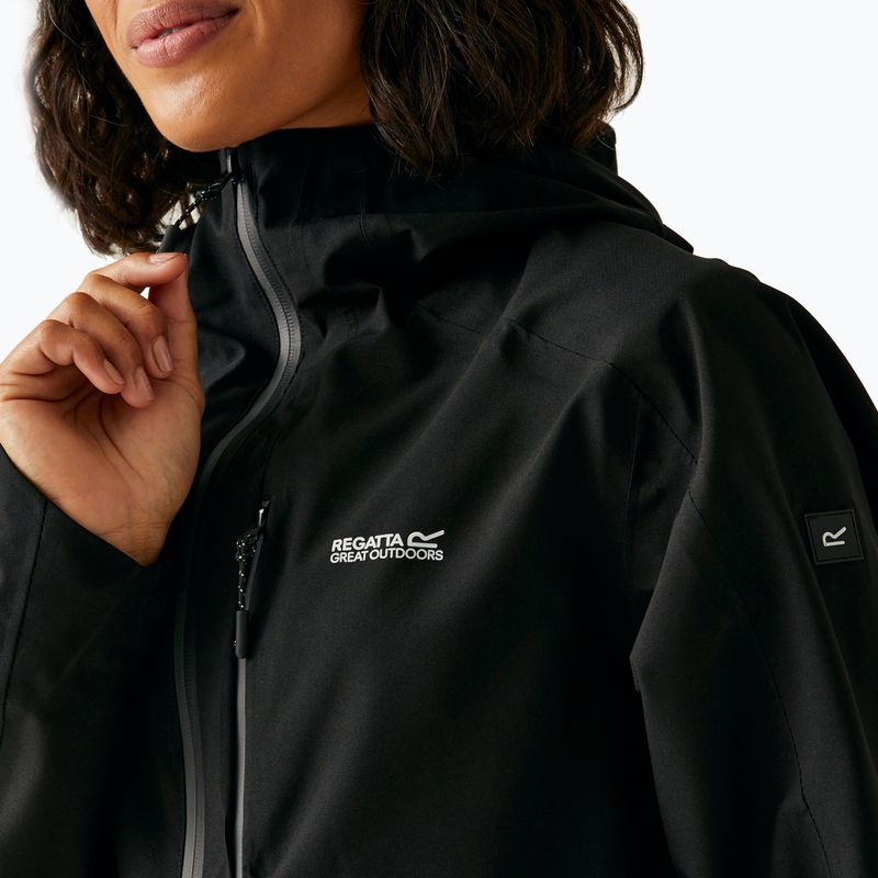 Kurtka przeciwdeszczowa damska REGATTA Birchdale II black/seal grey 7