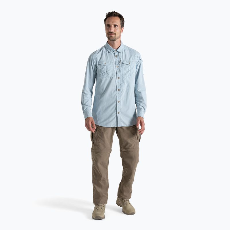 Koszula męska Craghoppers NosiLife Adventure Long Sleeved Shirt III niagara blue 2