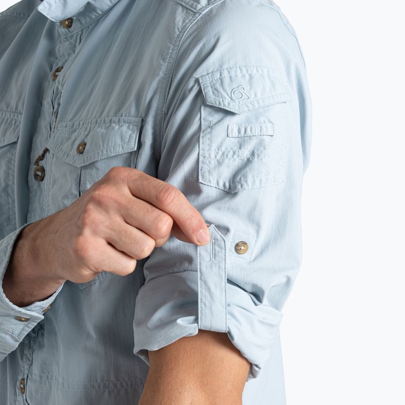 Koszula męska Craghoppers NosiLife Adventure Long Sleeved Shirt III niagara blue 5