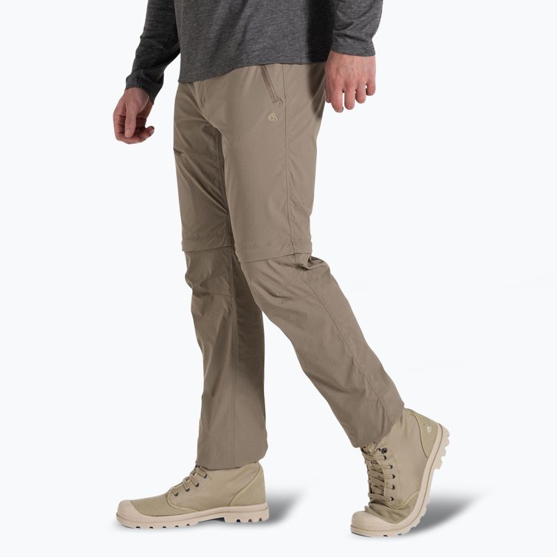 Spodnie trekkingowe męskie Craghoppers NosiLife Pro Convertible Trouser III pebble 4