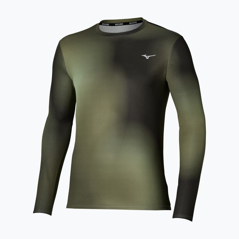 Longsleeve do biegania męski Mizuno Core Graphic Long Sleeve Tee Forest Night
