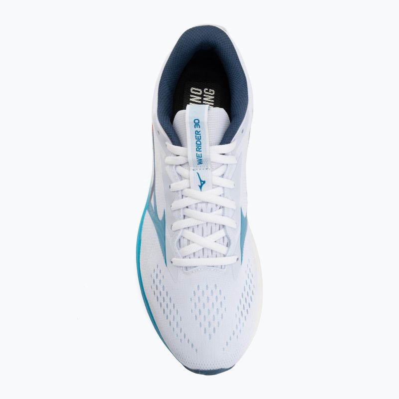 Buty do biegania męskie Mizuno Wave Rider 30 white/blue jewel/orange 5